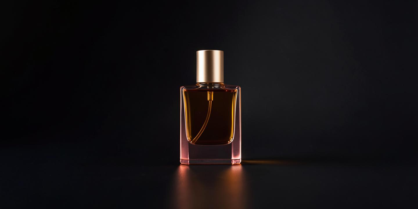 Amber perfume bottle from the fragrance range